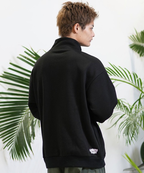 LURKING CLASS(ラーキングクラス)の「【ムラサキスポーツ限定】LURKING CLASS/ラーキングクラス ハーフジップトレーナ ST24FUM06(スウェット・メンズ・グレー/ブラック・M/L/XL)」の6枚目の写真