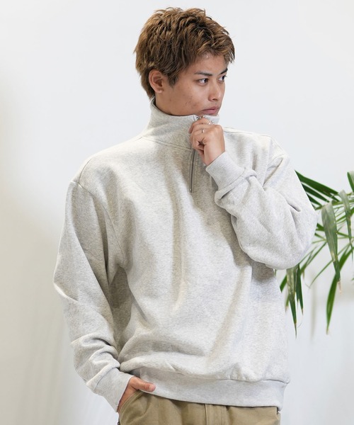 LURKING CLASS(ラーキングクラス)の「【ムラサキスポーツ限定】LURKING CLASS/ラーキングクラス ハーフジップトレーナ ST24FUM06(スウェット・メンズ・グレー/ブラック・M/L/XL)」の9枚目の写真