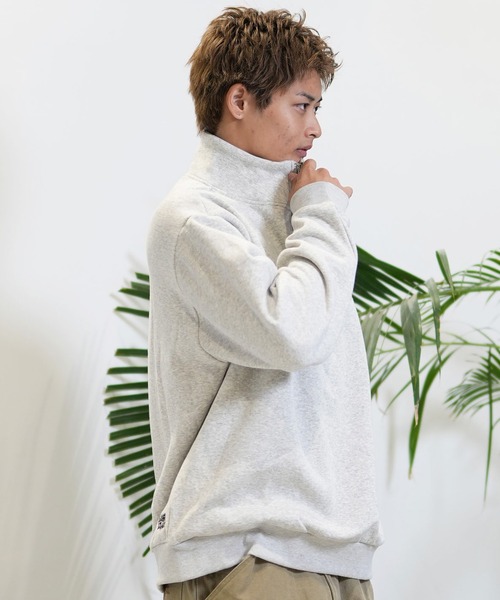LURKING CLASS(ラーキングクラス)の「【ムラサキスポーツ限定】LURKING CLASS/ラーキングクラス ハーフジップトレーナ ST24FUM06(スウェット・メンズ・グレー/ブラック・M/L/XL)」の12枚目の写真
