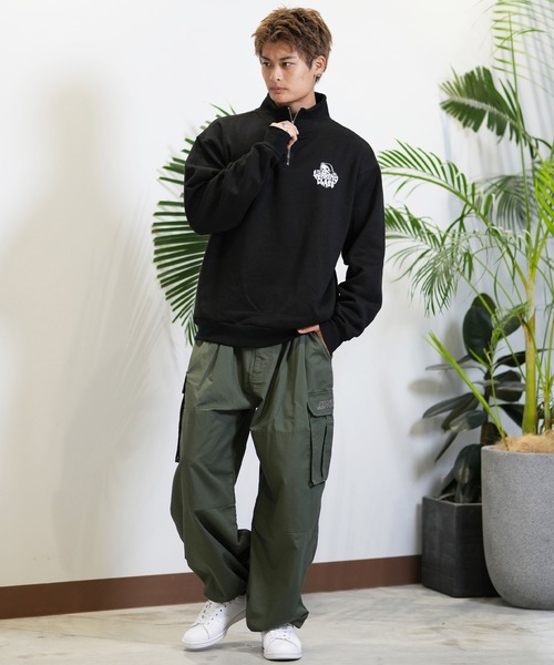 LURKING CLASS(ラーキングクラス)の「【ムラサキスポーツ限定】LURKING CLASS/ラーキングクラス ハーフジップトレーナ ST24FUM06(スウェット・メンズ・グレー/ブラック・M/L/XL)」の7枚目の写真