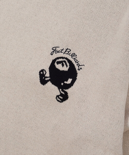 WHO'S WHO gallery（フーズフーギャラリー）の「【3サイズ展開/UNISEX】COOPER FACTビリヤードロゴビッグニット（ニット/セーター・レディース・パープル/ライトグレー/アイボリー/ブラック/チャコールグレー/ブラック系その他・MEDIUM/LARGE/X-LARGE）」の14枚目の写真