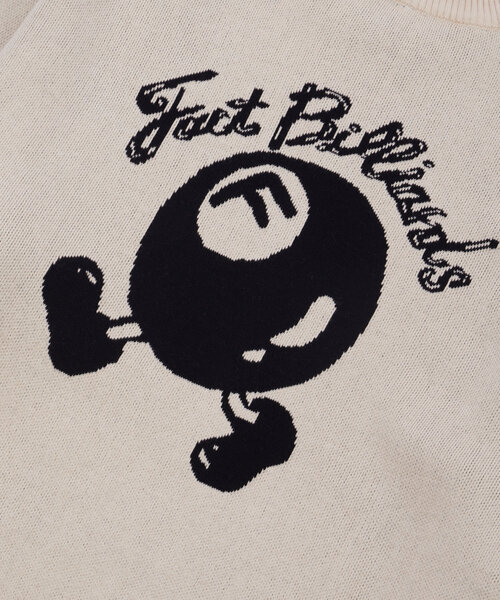 WHO'S WHO gallery（フーズフーギャラリー）の「【3サイズ展開/UNISEX】COOPER FACTビリヤードロゴビッグニット（ニット/セーター・レディース・パープル/ライトグレー/アイボリー/ブラック/チャコールグレー/ブラック系その他・MEDIUM/LARGE/X-LARGE）」の17枚目の写真