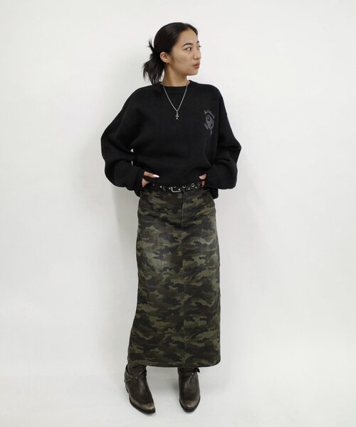 WHO'S WHO gallery（フーズフーギャラリー）の「【3サイズ展開/UNISEX】COOPER FACTビリヤードロゴビッグニット（ニット/セーター・レディース・パープル/ライトグレー/アイボリー/ブラック/チャコールグレー/ブラック系その他・MEDIUM/LARGE/X-LARGE）」の21枚目の写真