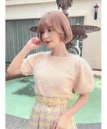 F i.n.t | シャギーボリューム袖ニットプルオーバー/F&A(ニット/セーター)