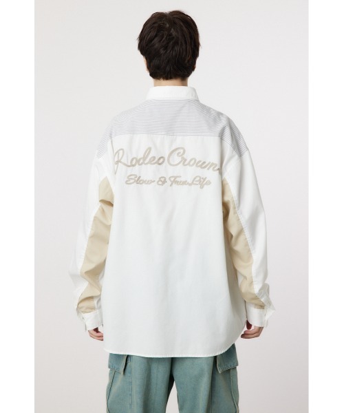 RODEO CROWNS WIDE BOWL(ロデオクラウンズワイドボウル)の「カラースキームーシャツ(シャツ/ブラウス・メンズ・カーキ/ホワイト系その他2/グレー系その他3・MEDIUM/LARGE)」の21枚目の写真