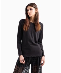 tシャツ 「A|X アルマーニ エクスチェンジ」ストーンロゴ 長袖クルーネックTシャツ/REGULAR レディース ARMANI EXCHANGE tシャツ 「A|X アルマーニ エクスチェンジ」AX