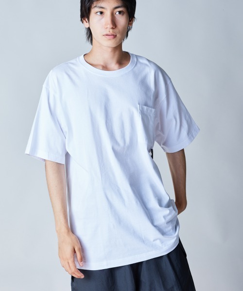rehacer(レアセル)の「rehacer : CODURA Fablic Pocket CS(Tシャツ/カットソー・メンズ・ブラック/ホワイト・X-LARGE/LARGE/MEDIUM/SMALL)」の4枚目の写真