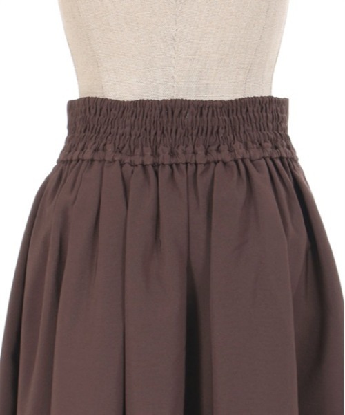 axes femme POETIQUE（アクシーズファムポエティック）の「裾スカラップスカート（スカート・レディース・ブラウン/グリーン/ブラック・MEDIUM）」の8枚目の写真