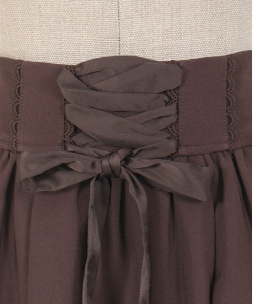 axes femme POETIQUE（アクシーズファムポエティック）の「裾スカラップスカート（スカート・レディース・ブラウン/グリーン/ブラック・MEDIUM）」の9枚目の写真