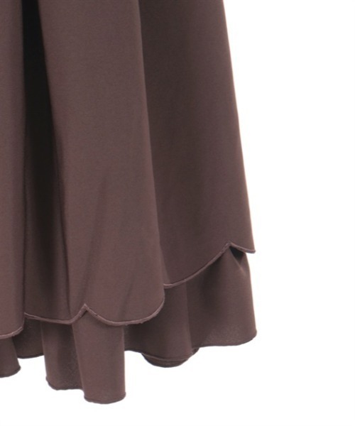 axes femme POETIQUE（アクシーズファムポエティック）の「裾スカラップスカート（スカート・レディース・ブラウン/グリーン/ブラック・MEDIUM）」の10枚目の写真