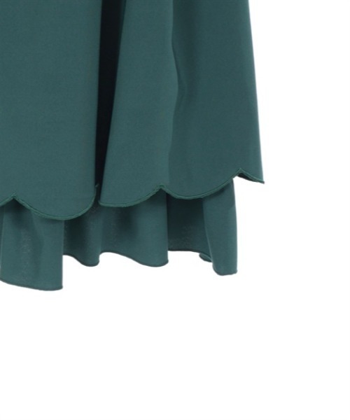 axes femme POETIQUE（アクシーズファムポエティック）の「裾スカラップスカート（スカート・レディース・ブラウン/グリーン/ブラック・MEDIUM）」の18枚目の写真