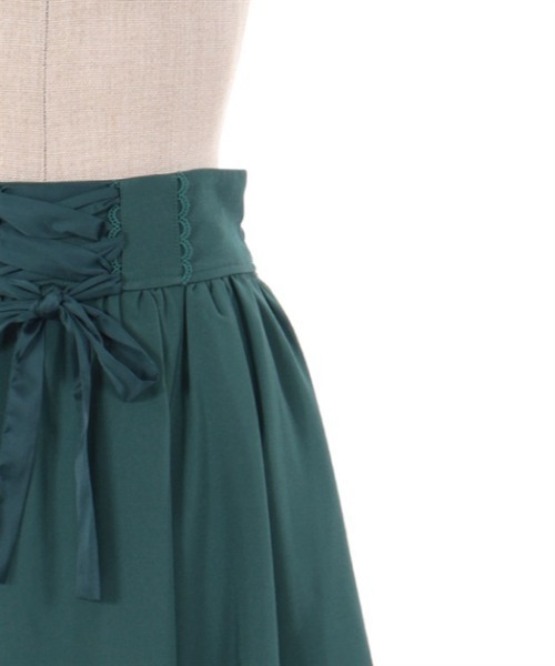 axes femme POETIQUE（アクシーズファムポエティック）の「裾スカラップスカート（スカート・レディース・ブラウン/グリーン/ブラック・MEDIUM）」の19枚目の写真
