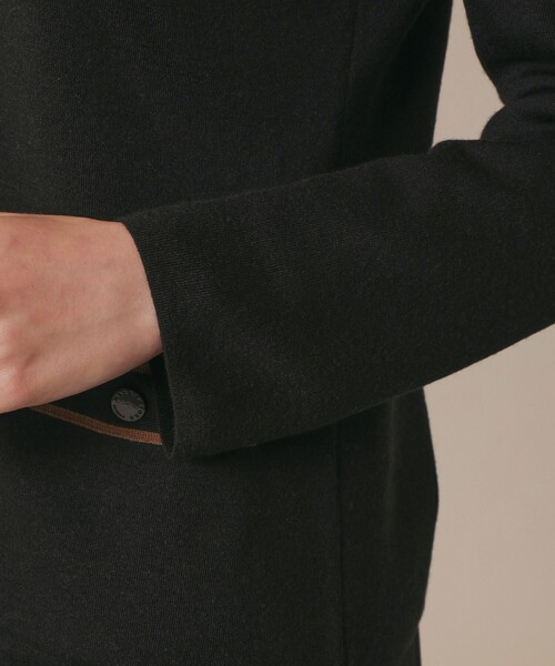 MACKINTOSH LONDON（マッキントッシュ ロンドン）の「クリアニットバイカラーカーディガン（カーディガン/ボレロ・レディース・グレー系その他2/オフホワイト/ブラック・38）」の10枚目の写真