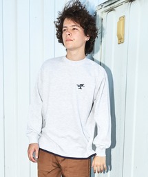 GLAZOS | 【毛玉になりにくいしっかり素材】フロントボブ刺繍トレーナー(スウェット)