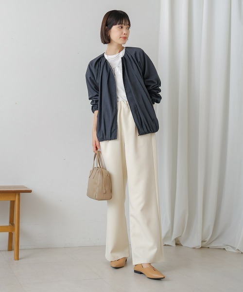 Bou Jeloud(ブージュルード)の「ストレッチギャザーパンツ(その他パンツ・レディース・ブラウン/レッド/アイボリー・38)」の5枚目の写真