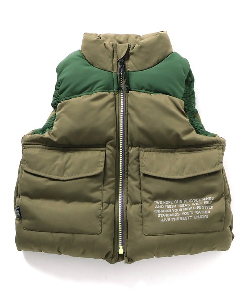 F.O.KIDS(エフオーキッズ)の「F.O.KIDS/エフオーキッズ ふわ軽インサレーションベスト(ベスト・キッズ・ブラック/カーキ/マルチ・120/130/140)」の3枚目の写真
