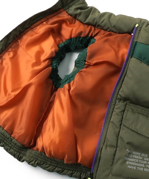 F.O.KIDS(エフオーキッズ)の「F.O.KIDS/エフオーキッズ ふわ軽インサレーションベスト(ベスト・キッズ・ブラック/カーキ/マルチ・120/130/140)」の8枚目の写真