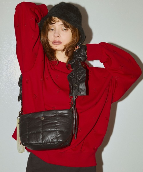 ELLEgirl（エルガール）の「フリルショルダーキルトバッグ（ショルダーバッグ・レディース・シルバー/ブラック/アイボリー・FREE）」の19枚目の写真