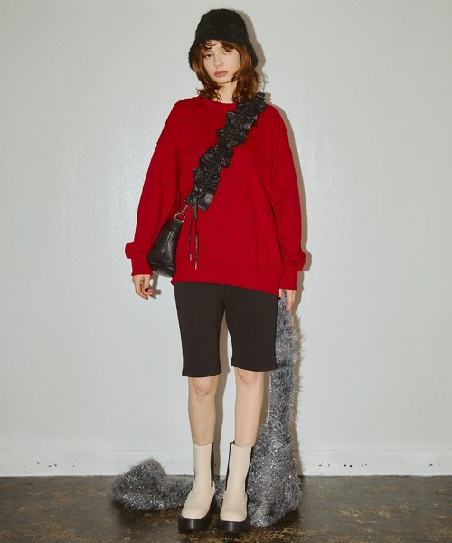 ELLEgirl（エルガール）の「フリルショルダーキルトバッグ（ショルダーバッグ・レディース・シルバー/ブラック/アイボリー・FREE）」の20枚目の写真