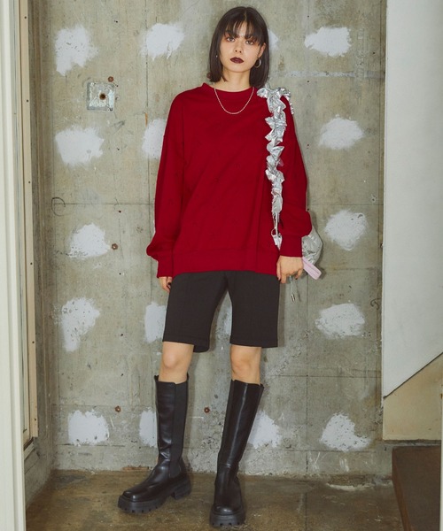 ELLEgirl（エルガール）の「フリルショルダーキルトバッグ（ショルダーバッグ・レディース・シルバー/ブラック/アイボリー・FREE）」の17枚目の写真