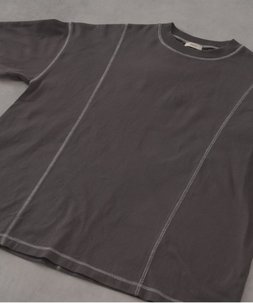 HUG.U(ハグユー)の「ヘビーオンスロンT(Tシャツ/カットソー・レディース・ダークグレー/ライトブルー/カーキ/ブラック/ホワイト/ベージュ・FREE)」の21枚目の写真