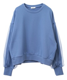 earth music&ecology（アースミュージックアンドエコロジー）の「チュールスリーブスウェット（スウェット・レディース）」