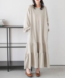 Lajour（ラジュール）の「［日本製］スウェットロングワンピース（ワンピース）」