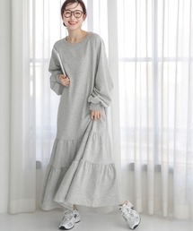 Lajour（ラジュール）の「［日本製］スウェットロングワンピース（ワンピース）」