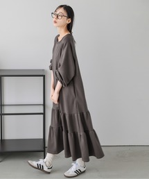 ［日本製］スウェットロングワンピース