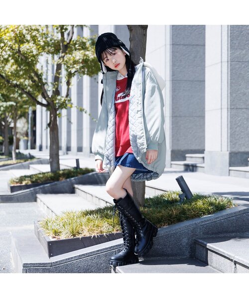 algy（アルジー）の「モヘア耳付きワッチ（ハット・キッズ・オフホワイト/ブラック・FREE）」の5枚目の写真