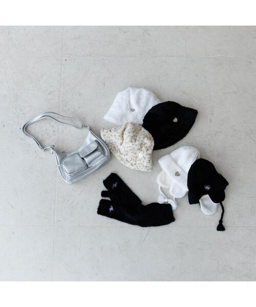 algy（アルジー）の「モヘア耳付きワッチ（ハット・キッズ・オフホワイト/ブラック・FREE）」の11枚目の写真