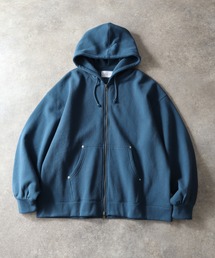 LANDNESS | 【LANDNESS/ランドネス】ヘビーウェイト裏起毛 ダブルニーリベットデザイン オーバージップアップパーカー(パーカー)