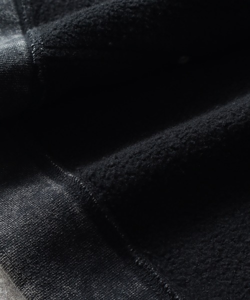 LANDNESS(ランドネス)の「【LANDNESS/ランドネス】ヘビーウェイト裏起毛 ダブルニーリベットデザイン オーバージップアップパーカー(パーカー・メンズ・ホワイト/ブラック/ブラック系その他/ブルー・S/M/L)」の12枚目の写真