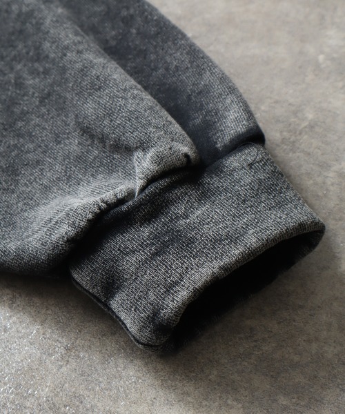 LANDNESS(ランドネス)の「【LANDNESS/ランドネス】ヘビーウェイト裏起毛 ダブルニーリベットデザイン オーバージップアップパーカー(パーカー・メンズ・ホワイト/ブラック/ブラック系その他/ブルー・S/M/L)」の11枚目の写真