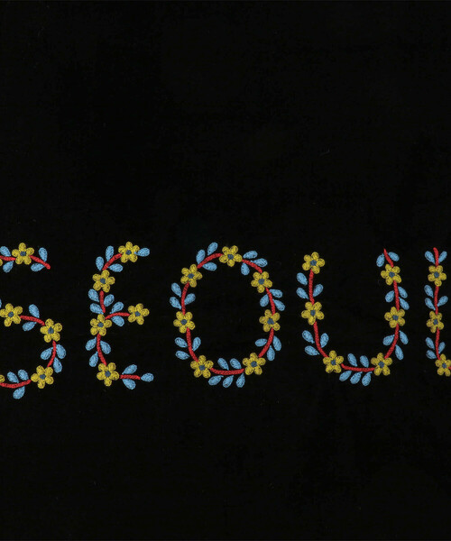 Bshop（ビショップ）の「JUPE BY JACKIE | 〈別注〉シルクベルベット トートバッグ Seoul/Kobe（トートバッグ・レディース・ブラック・ONE）」の2枚目の写真