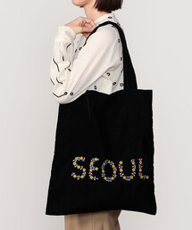 JUPE BY JACKIE | 〈別注〉シルクベルベット トートバッグ Seoul/Kobe