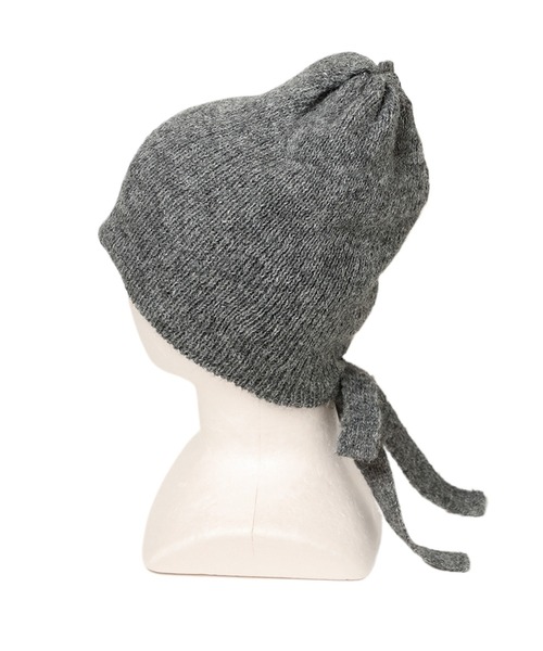 14+(イチヨンプラス)の「リボンニットビーニー(ニットキャップ/ビーニー・レディース・ブラック/グレー/ベージュ/グリーン・FREE)」の6枚目の写真