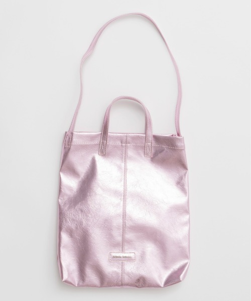 MAISON SPECIAL（メゾンスペシャル）の「Logo Tote Bag/ロゴトートバッグ（トートバッグ・レディース・ブラック/シルバー/オフホワイト/ピンク・FREE）」の3枚目の写真