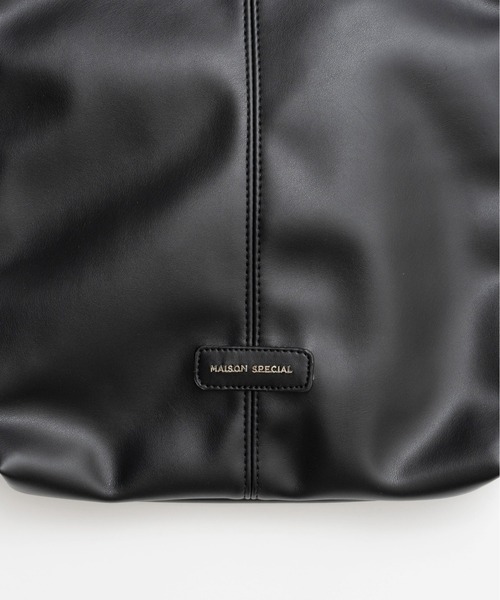 MAISON SPECIAL（メゾンスペシャル）の「Logo Tote Bag/ロゴトートバッグ（トートバッグ・レディース・ブラック/シルバー/オフホワイト/ピンク・FREE）」の5枚目の写真
