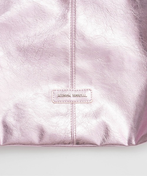 MAISON SPECIAL（メゾンスペシャル）の「Logo Tote Bag/ロゴトートバッグ（トートバッグ・レディース・ブラック/シルバー/オフホワイト/ピンク・FREE）」の9枚目の写真