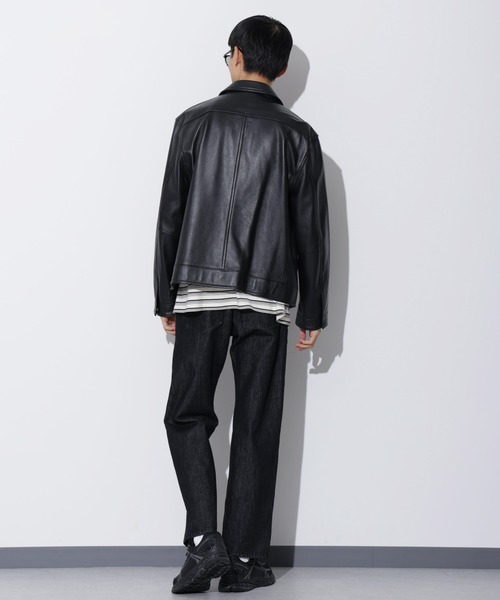 Apo(s)ture(アポスチャー)の「THOM-005//デニムボタンフライワークパンツ(デニムパンツ・メンズ・ネイビー/ブラック・M/L/XL/XS/S)」の8枚目の写真