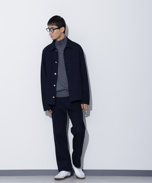 Apo(s)ture(アポスチャー)の「THOM-005//デニムボタンフライワークパンツ(デニムパンツ・メンズ・ネイビー/ブラック・M/L/XL/XS/S)」の11枚目の写真