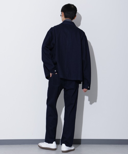 Apo(s)ture(アポスチャー)の「THOM-005//デニムボタンフライワークパンツ(デニムパンツ・メンズ・ネイビー/ブラック・M/L/XL/XS/S)」の14枚目の写真