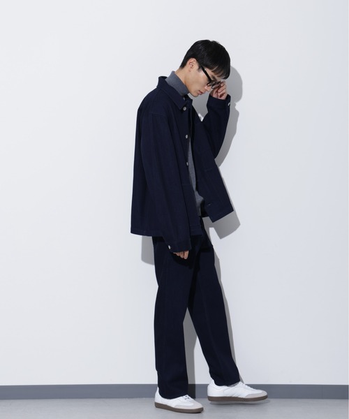 Apo(s)ture(アポスチャー)の「THOM-005//デニムボタンフライワークパンツ(デニムパンツ・メンズ・ネイビー/ブラック・M/L/XL/XS/S)」の13枚目の写真