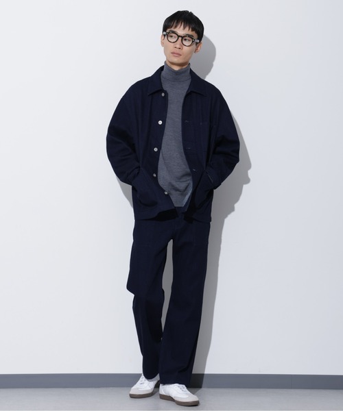 Apo(s)ture(アポスチャー)の「THOM-005//デニムボタンフライワークパンツ(デニムパンツ・メンズ・ネイビー/ブラック・M/L/XL/XS/S)」の10枚目の写真