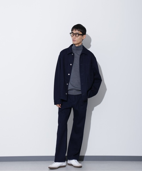 Apo(s)ture(アポスチャー)の「THOM-005//デニムボタンフライワークパンツ(デニムパンツ・メンズ・ネイビー/ブラック・M/L/XL/XS/S)」の12枚目の写真
