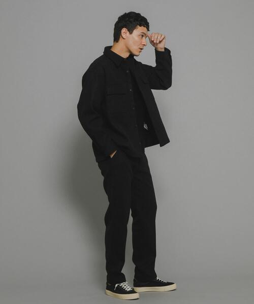 URBAN RESEARCH Sonny Label(アーバンリサーチサニーレーベル)の「ソフトメルトンCPOシャツジャケット(その他アウター・メンズ・チャコールグレー/ブラック/アイボリー・MEDIUM/LARGE)」の6枚目の写真