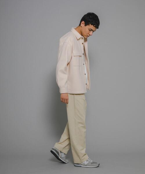 URBAN RESEARCH Sonny Label(アーバンリサーチサニーレーベル)の「ソフトメルトンCPOシャツジャケット(その他アウター・メンズ・チャコールグレー/ブラック/アイボリー・MEDIUM/LARGE)」の9枚目の写真