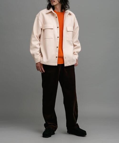 URBAN RESEARCH Sonny Label(アーバンリサーチサニーレーベル)の「ソフトメルトンCPOシャツジャケット(その他アウター・メンズ・チャコールグレー/ブラック/アイボリー・MEDIUM/LARGE)」の11枚目の写真