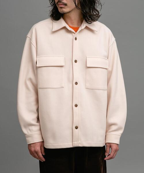 URBAN RESEARCH Sonny Label(アーバンリサーチサニーレーベル)の「ソフトメルトンCPOシャツジャケット(その他アウター・メンズ・チャコールグレー/ブラック/アイボリー・MEDIUM/LARGE)」の12枚目の写真